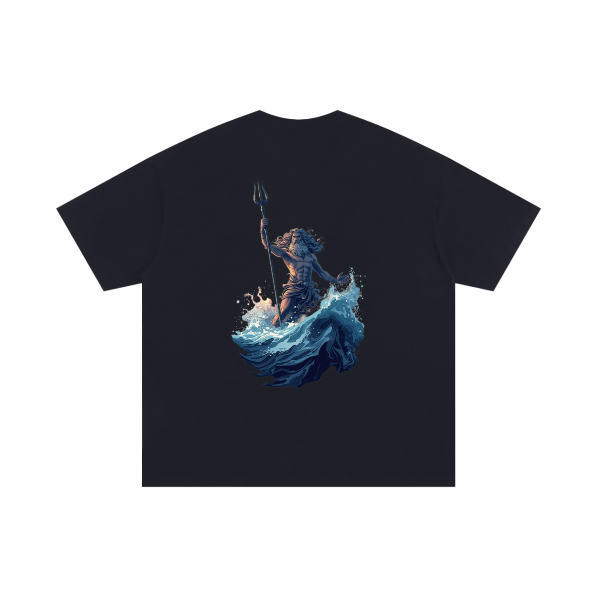 Zeus Wave Unisex Oversized Cotton T-Shirt