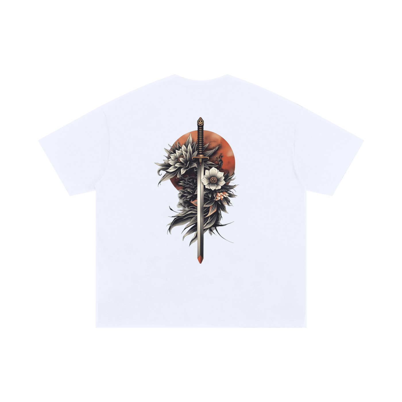 Samuri Sword Unisex Oversized Cotton T-Shirt