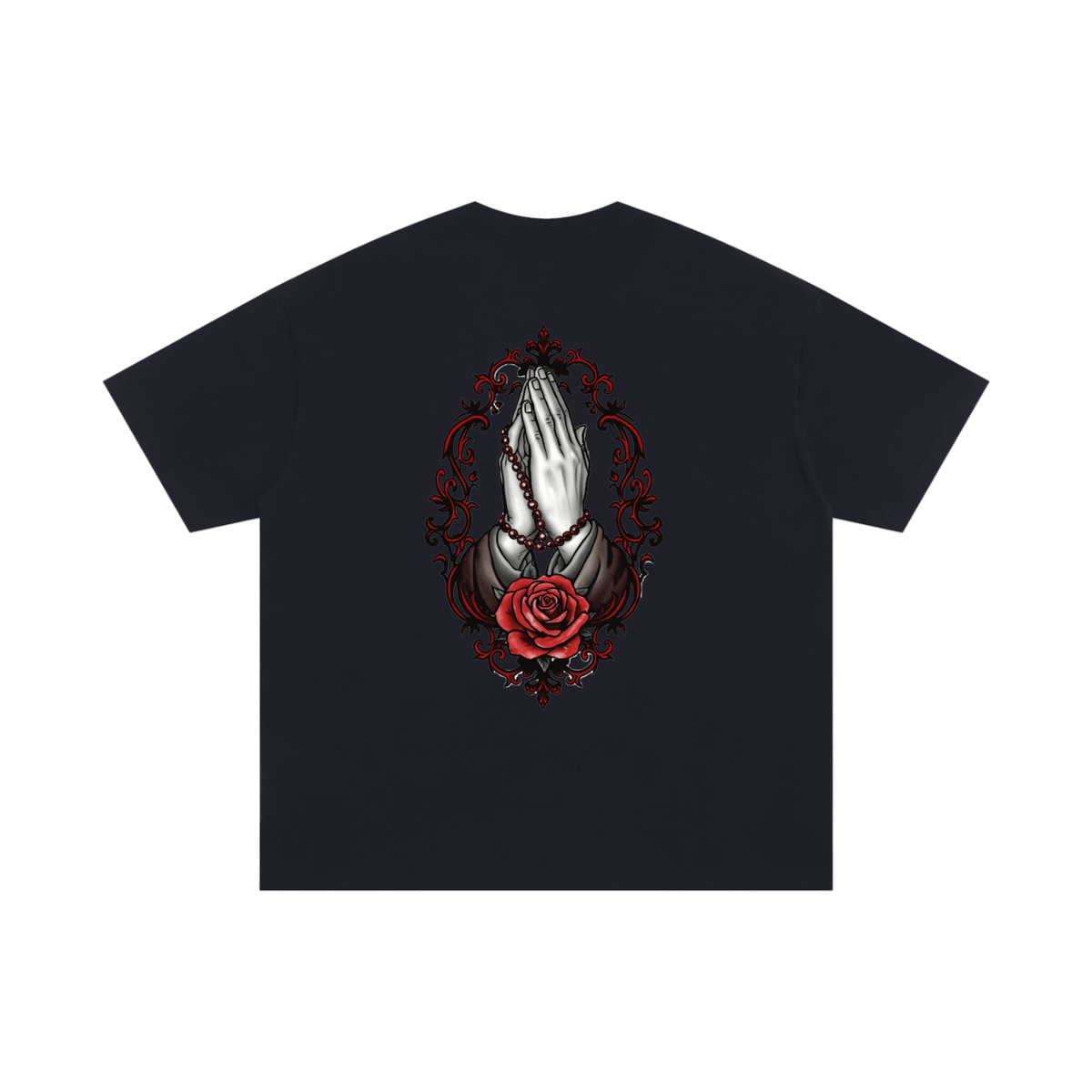 Prayers Hand Unisex Oversized Cotton T-Shirt