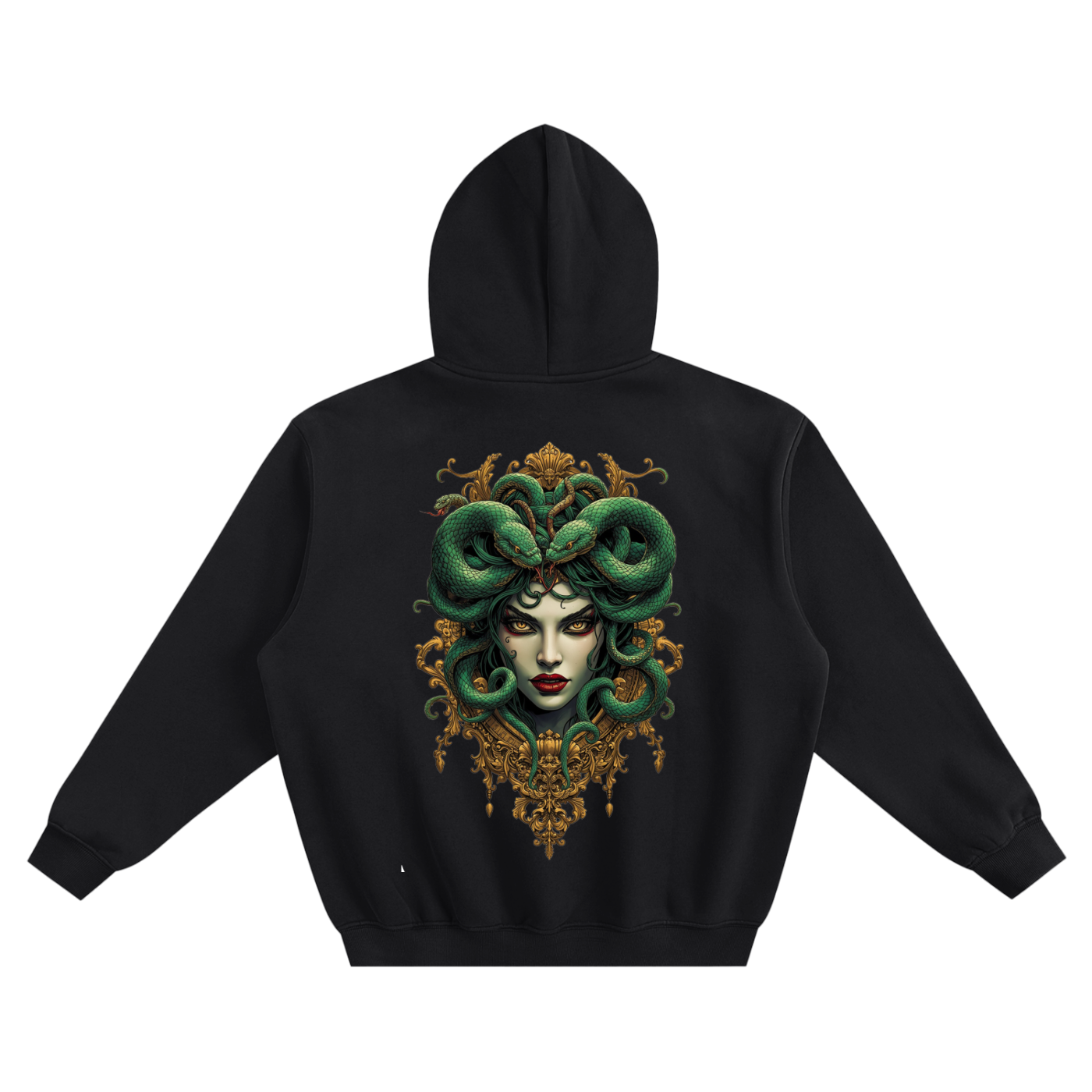 Medusa Fleeced Boxy Hoodie