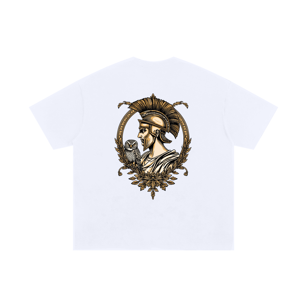 Roman Owl Unisex Oversized Cotton T-Shirt