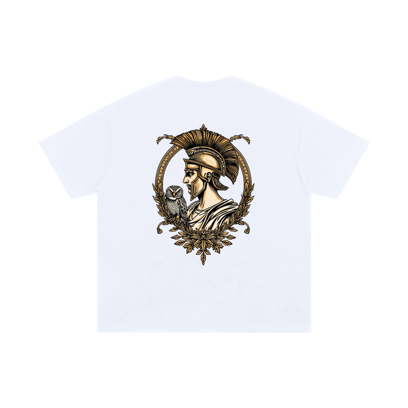 Roman Owl Unisex Oversized Cotton T-Shirt