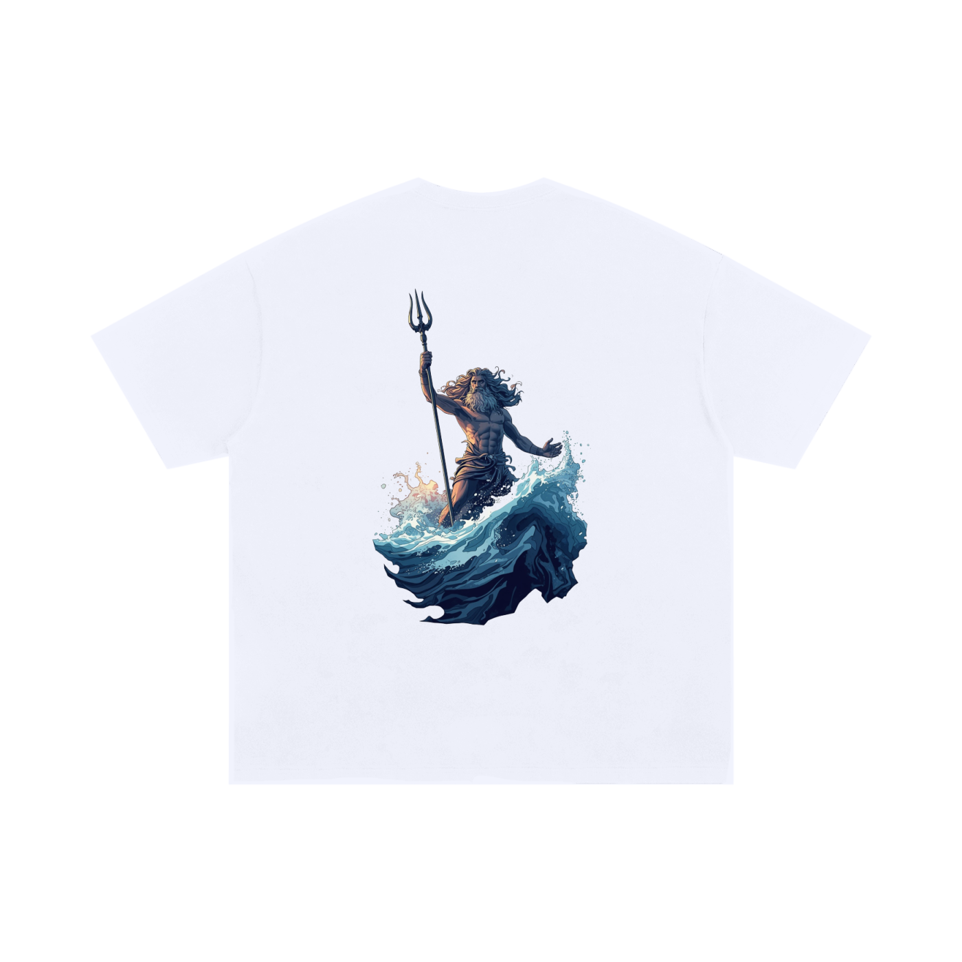 Zeus Wave Unisex Oversized Cotton T-Shirt