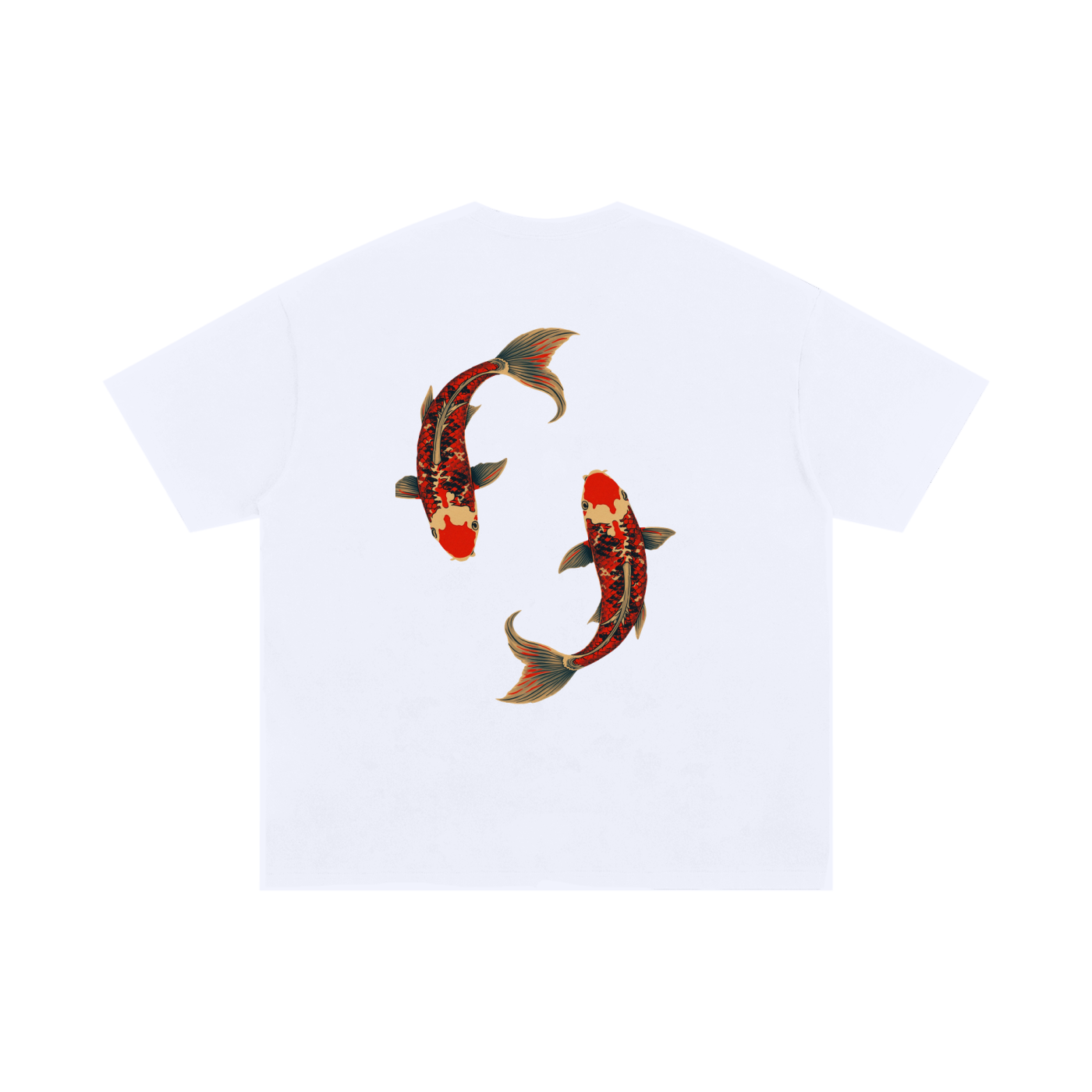 Koi Fish Unisex Oversized Cotton T-Shirt