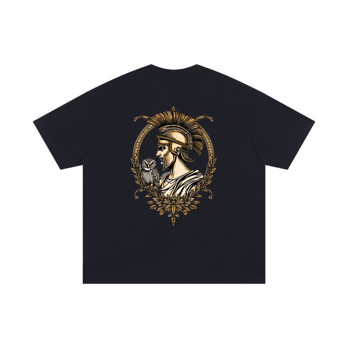 Roman Owl Unisex Oversized Cotton T-Shirt