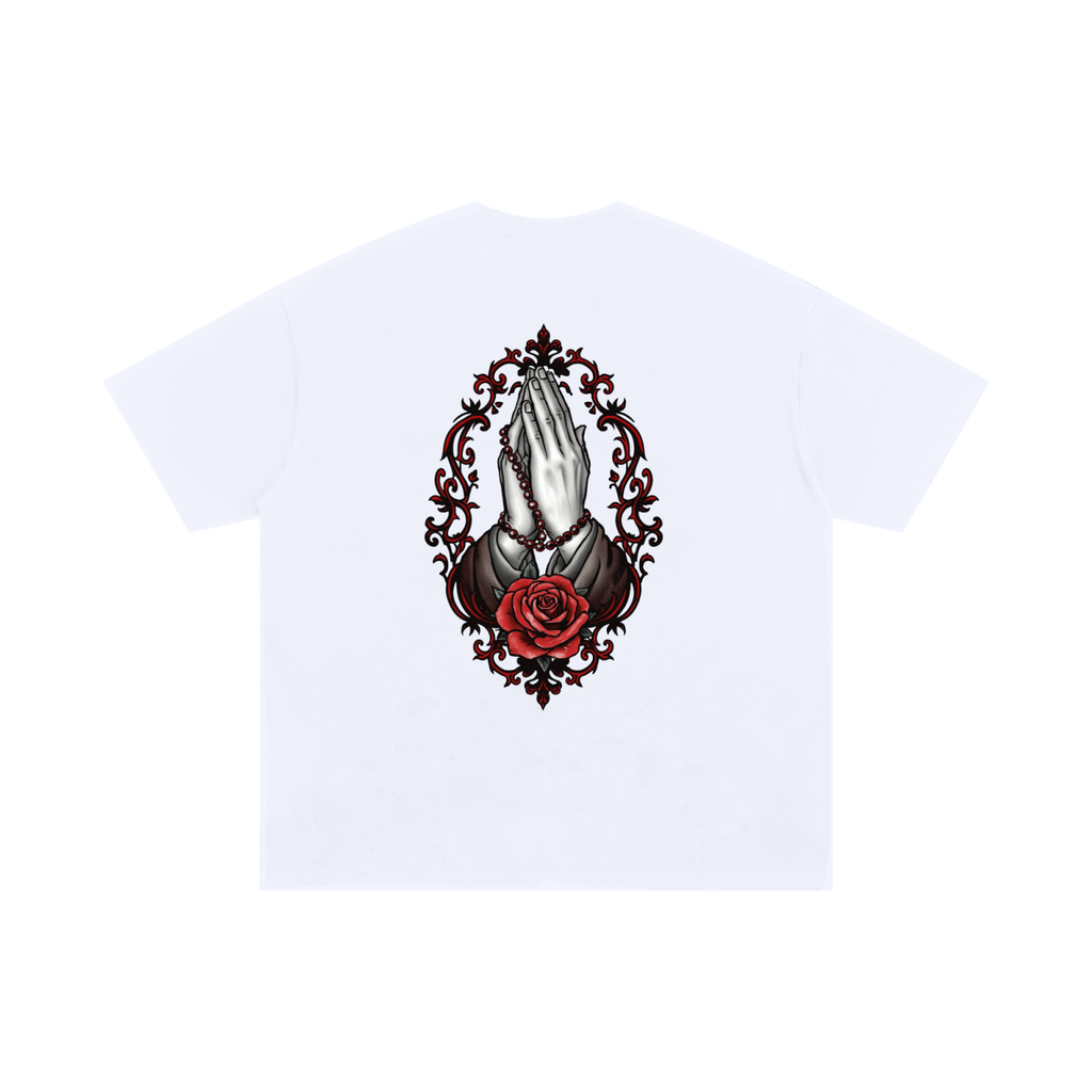 Prayers Hand Unisex Oversized Cotton T-Shirt