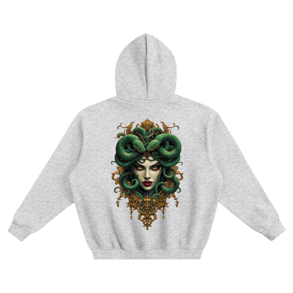 Medusa Fleeced Boxy Hoodie