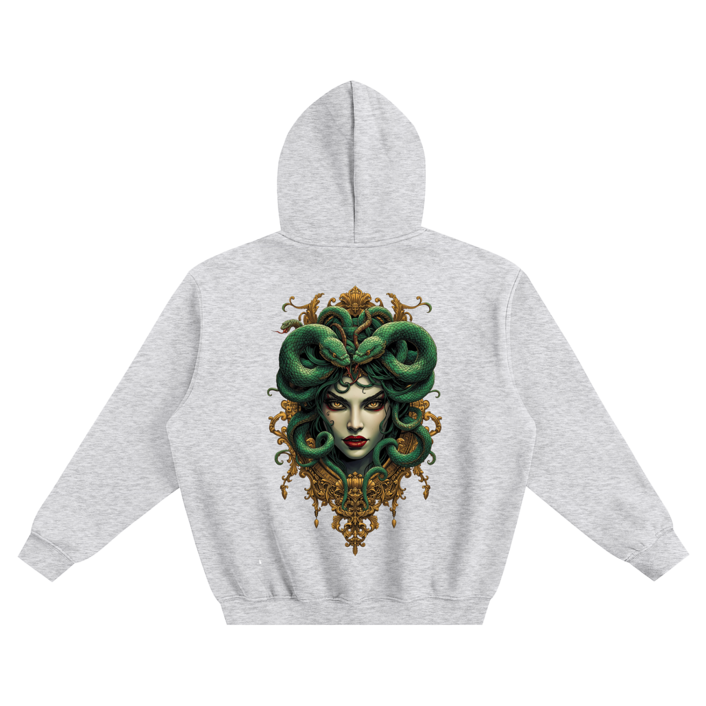 Medusa Fleeced Boxy Hoodie