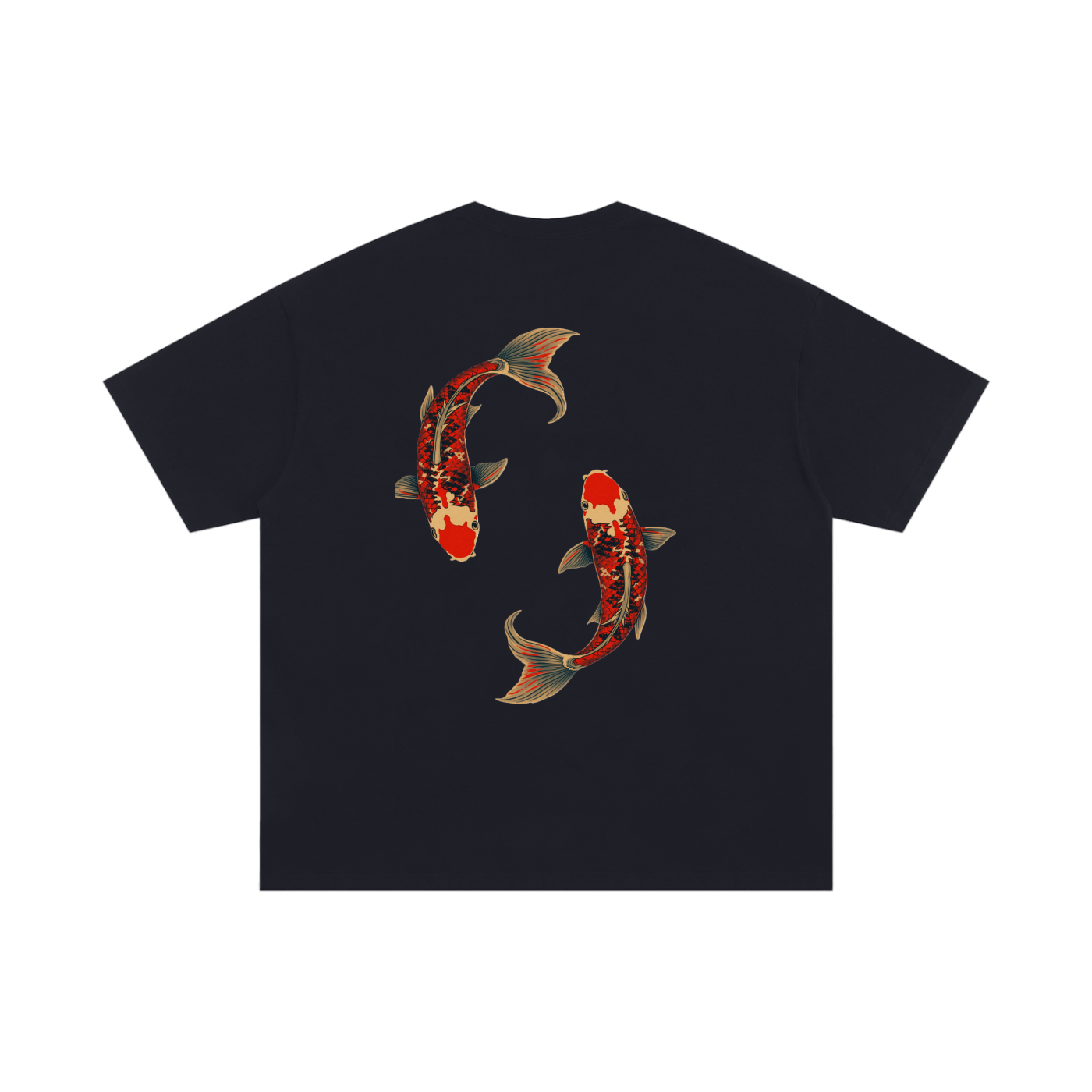 Koi Fish Unisex Oversized Cotton T-Shirt